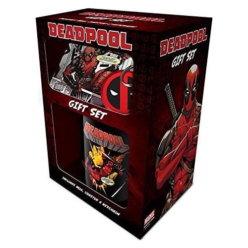 Deadpool Gift Set (Set Tazza. Sottobicchiere E Portachiavi)