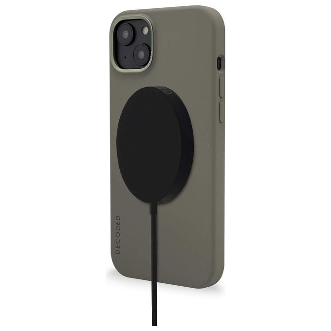 Decoded AntiMicrobial Silicone BackCover per iPhone 14 Plus Olive