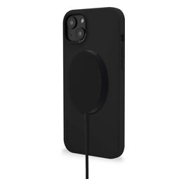Decoded AntiMicrobial Silicone Cover Posteriore per iPhone 14 Carbon