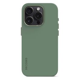 Decoded Antimicrobial Silicone Cover Posteriore per iPhone 15 Pro Max Salvia