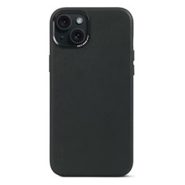cover posteriore pelle per iPhone 15 Plus nero