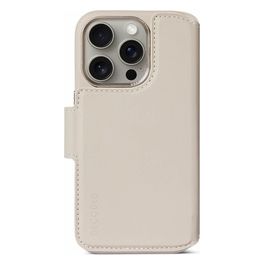Decoded Custodia a Portafoglio Staccabile in Pelle per iPhone 15 Pro Clay