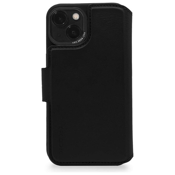 Decoded Leather Detachable Wallet per iPhone 14 Plus Black