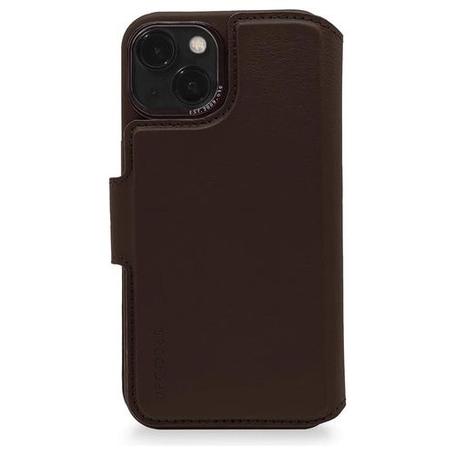 Decoded Leather Detachable Wallet per iPhone 14 Chocolate Brown