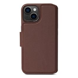 Decoded Leather MagSafe Modu Wallet per iPhone 14 Plus Chocolate Brown