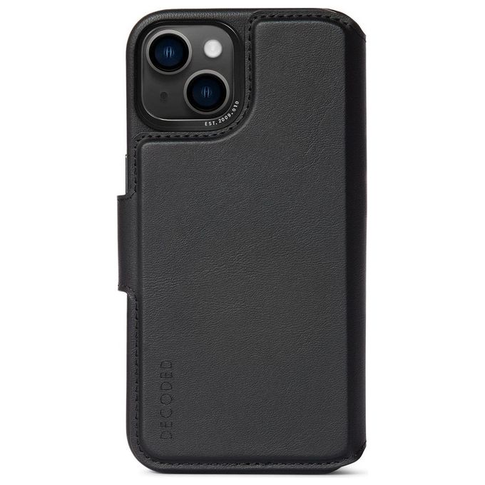 Decoded Leather MagSafe Modu Wallet per iPhone 14 Plus Black