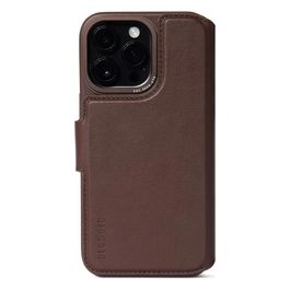 Decoded Leather MagSafe Modu Wallet per iPhone 14 Pro Chocolate Brown