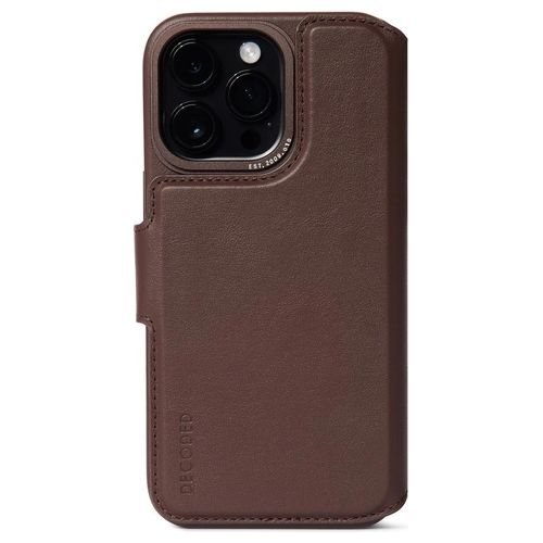 Decoded Leather MagSafe Modu Wallet per iPhone 14 Pro Chocolate Brown