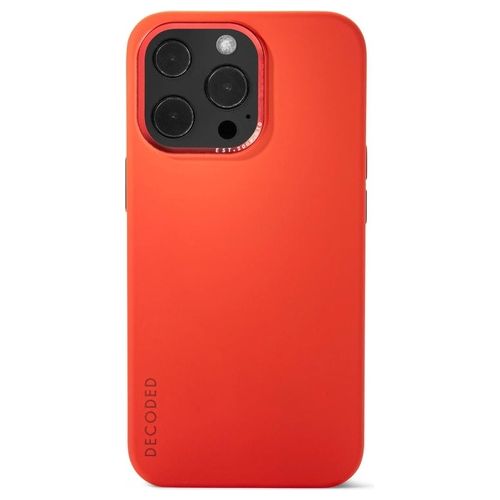 Decoded Silicone Cover Posteriore per iPhone 13 Pro Max Brick Red