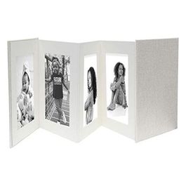 Leporello Grigio 8x13x18cm Lino 8 Foto