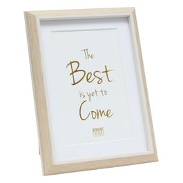 Resin Cornice Portafoto 20x30cm Nature/Bianco con Passepartout