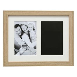 S66KB2 Galerie Cornice Portafoto 2x13x18cm con Passepartout in Legno Naturale