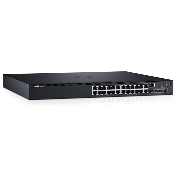 Dell Networking N1524P Switch L2+ gestito 24 x 10/100/1000 + 4 x 10 Gigabit SFP+ montabile su rack PoE+
