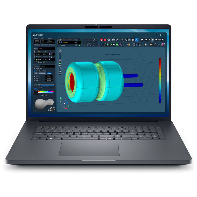 Dell Pro Max 18 Plus MB18250 Workstation Mobile, Intel Ultra 7, 1TB SSD