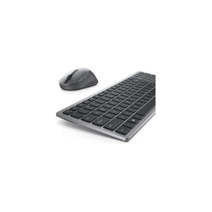 Dell Wireless Keyboard and Mouse KM7120W Set Mouse e Tastiera senza Fili 2.4 GHz Bluetooth 5.0 Titan Gray