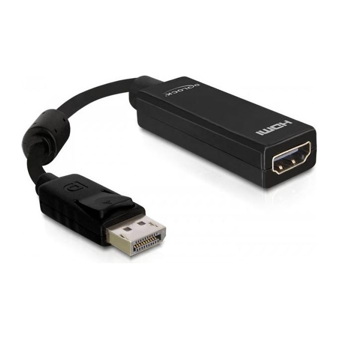 Image of DeLOCK 61849 Adattatore Video 0.125mt DisplayPort HDMI tipo A Standard Nero
