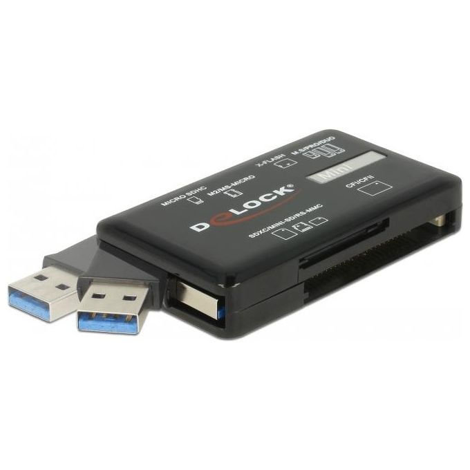 DeLOCK 91758 Lettore di Schede USB 3.2 Gen 1 Nero