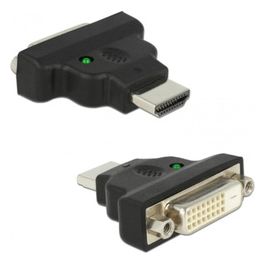 DeLOCK Adapter HDMI / DVI HDMI M DVI 25-pin FM Nero