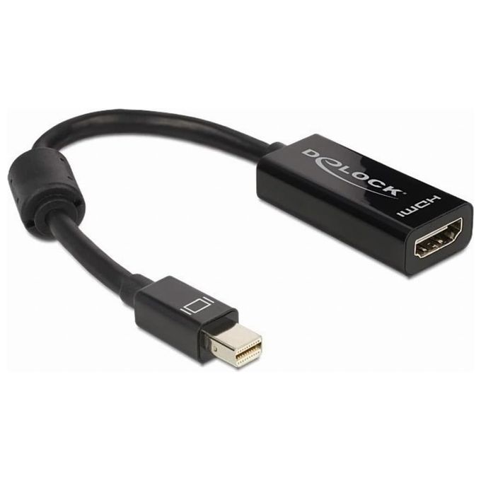 DeLOCK Adattatore Mini DisplayPort / HDMI 0.18mt HDMI tipo A Standard Nero