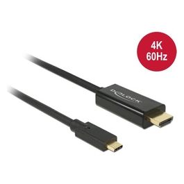 DeLOCK Adattatore Video 1mt USB Tipo-C HDMI Nero