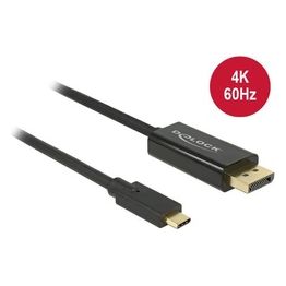 DeLOCK Adattatore Video 3mt USB tipo-C DisplayPort Nero