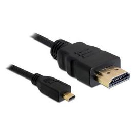 DeLOCK Cavo HDMI 2mt HDMI tipo A (Standard) HDMI tipo D (Micro) Nero