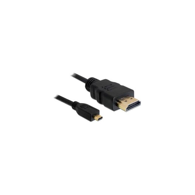 Image of DeLOCK Cavo HDMI 2mt HDMI tipo A (Standard) HDMI tipo D (Micro) Nero