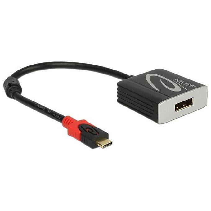 DeLOCK Cavo di Interfaccia e Adattatore USB Type-C DisplayPort Nero