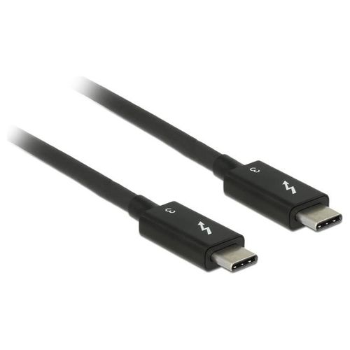 DeLOCK Connettore del Cavo USB Thunderbolt 3 (40 GB/s) Connettore Passivo 0.5mt 5 A Nero