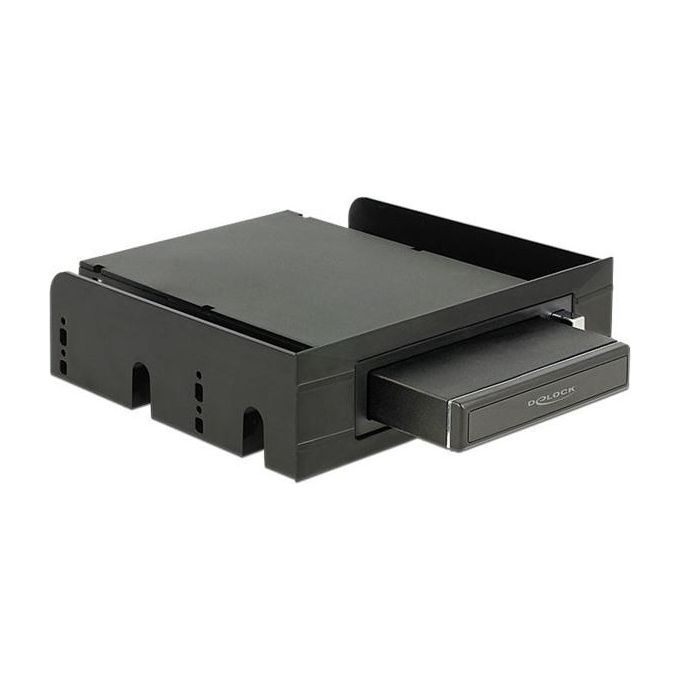 DeLOCK Enclosure HDD-SSD 2.5'' Nero
