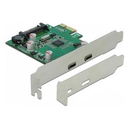 PCI Express x1 Card to 2 x External SuperSpeed USB USB Type-C Female Adattatore Interno USB 3.2 Gen 1