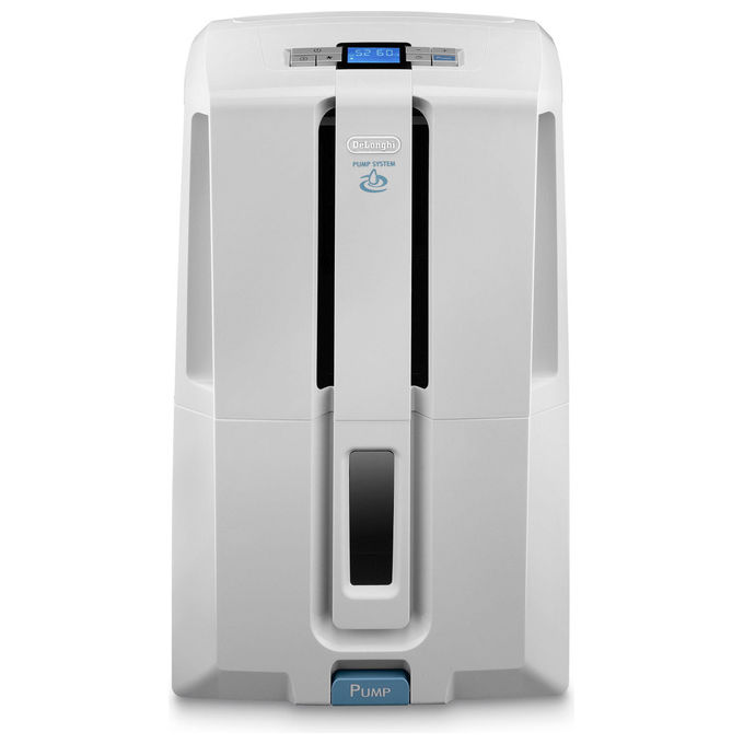 De’Longhi, Deumidificatore Tasciugo, 30L, Con Pompa, Grigio