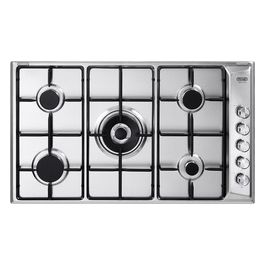 De Longhi DLI 59 DD Linea Design Piano cottura a Gas 5 Fuochi Bruciatore Tripla Corona 90 cm Acciaio Inox