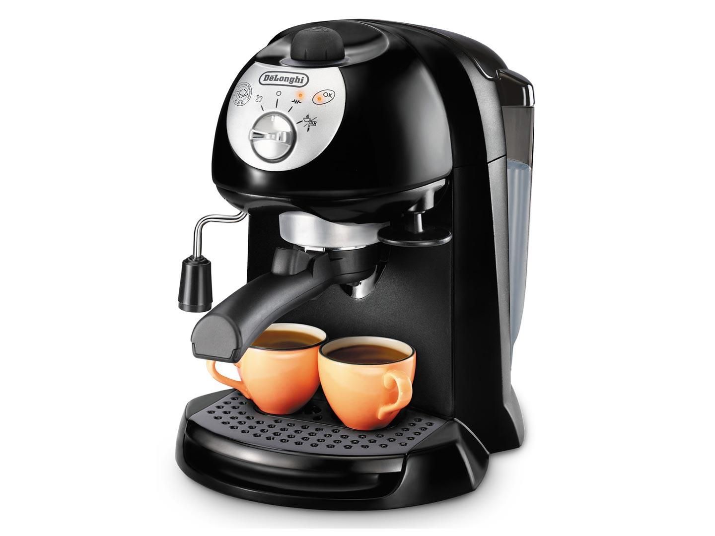De longhi ec235.bk, macchina da caffè espresso manuale, cappuccino system,  2 t
