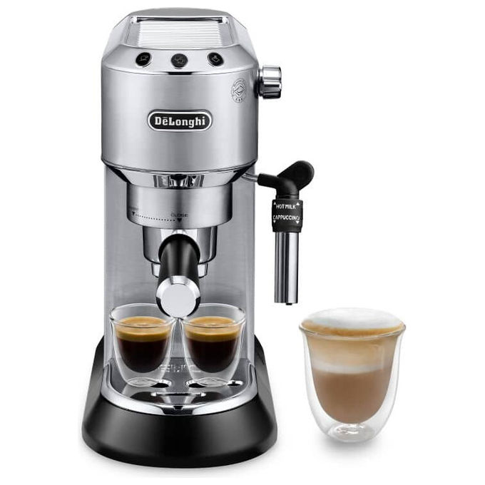 De'Longhi EC685.M Dedica Style Macchina da caffe' Semi-automatica 1.1 L 15 bar 1300 W Flow Stop Cappuccinatore colore Argento