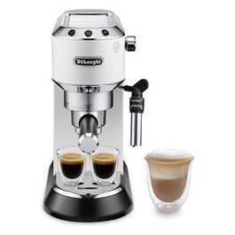 DeLonghi EC685.W Dedica Style Macchina da Caffe' Sistema Manuale Potenza 1300 W Capacita' 1,1 Litri Thermoblock Cappuccino System Bianco