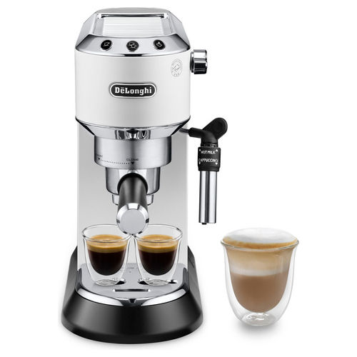 De longhi dedica style ec685w macchina espresso automatica manuale 1,1l bianco