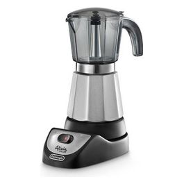 DeLonghi EMKM4.B Alicia Caffettiera Moka elettrica 450 W 2-4 tazze Silver