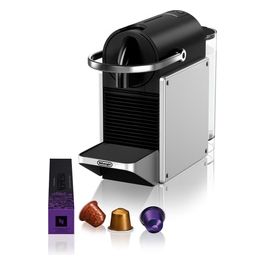 EN 127.S Nespresso Pixie Argento Macchina per Caffe' a Capsule 1 Litro Automatica