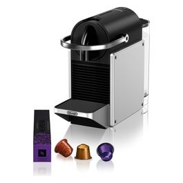 DeLonghi EN 127.S Nespresso Pixie Argento Macchina per Caffe' a Capsule 1 Litro Automatica