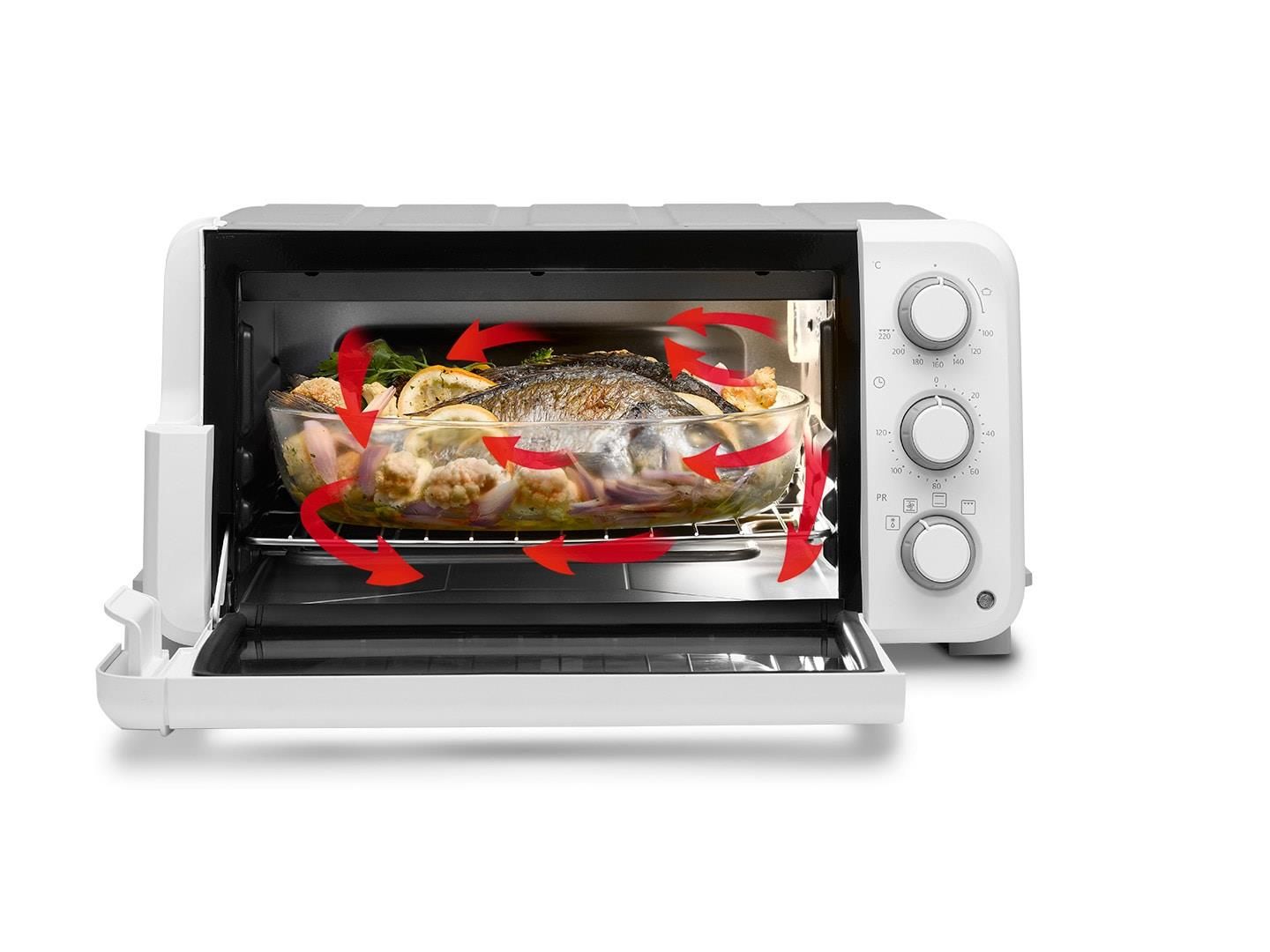 DeLonghi EO12512.WG Sfornatutto Mini 1400W 12 Litri Bianco | Yeppon