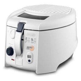 De'Longhi F28533.W1 RotoFry Friggitrice con Cestello Rotante; Frittura Leggera; Facile Pulizia Grazie alla Vasca Removibile; Termostato Regolabile; Timer con Segnale Acustico; Capacità olio 1;3L