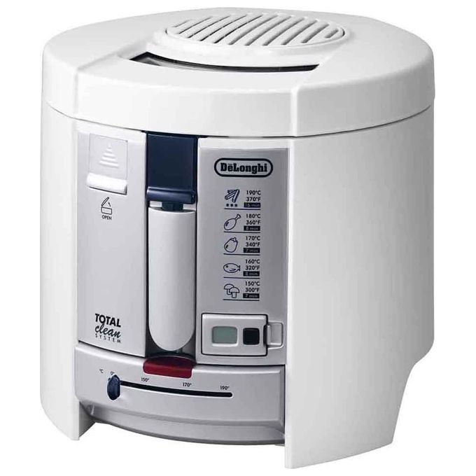 DeLonghi F26237W1 Total Clean Friggitrice Capacita' 1 Kg Potenza 1800 W Removable LCD Total Clean system Bianco