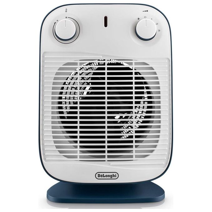 DeLonghi HFS50B20AV Vertical Edge Termoventilatore Verticale Potenza 2000 W Timer Bianco-Blu