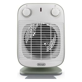 DeLonghi HFS50B20GR Vertical Edge Termoventilatore Verticale Potenza 2000 W Timer Bianco/Verde