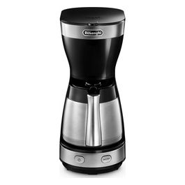 ICM16710 Dedica Style Macchina da Caffe' Sistema con Filtro Potenza 1000 W Capacita' 1,25 Litri Anti-Goccia Silver/Nero