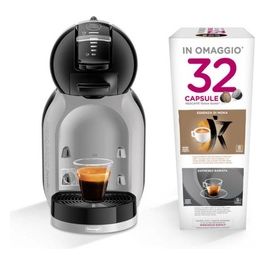 EDG155.BG32 Mini Me Macchina da Caffe' Sistema Nescafe' Dolce Gusto Potenza 1460 W Capacita' 0,8 Litri Flow Stop Stand-By Nero/Grigio 32 CAPSULE IN OMAGGIO