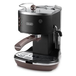 DeLonghi ECOV 311.BK Icona Vintage Maccchina da Caffe' Sistema Manuale Potenza 1100 W Capacita' 1,4 Litri Cappuccino System Eco Function Nero