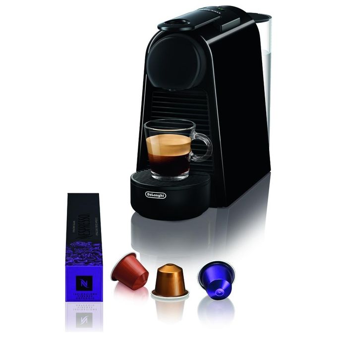 DeLonghi EN85.B Essenza Mini Macchina da Caffe' Sistema Nespresso Potenza 1150 W Capacita' 0,6 Litri Energy Saving Flow Stop Nero