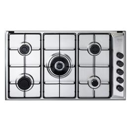 De Longhi FLA 59 DD Linea Family Piano cottura a Gas 5 Fuochi Bruciatore Tripla Corona 90 cm Acciaio Inox